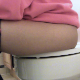 A girl is viewed from a close, side view as she sits on a toilet taking a piss in several scenes, including a POV perspective. Some attempts at pooping with very little success. Presented in 720P HD. 318MB, MP4 file. About 10 minutes.